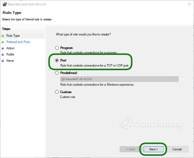 Hướng dẫn bảo mật VPS Windows 6 New Inbound Rule