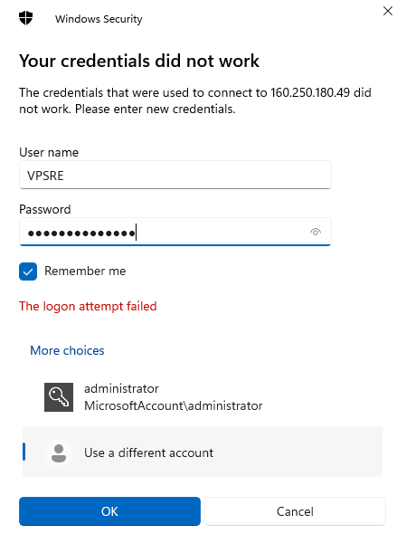 Hướng dẫn bảo mật VPS Windows 11 username moi